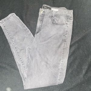 Skinny Grey/Black Aeropostale Washed Jegging Stretchy Denim Skinny Jeans
